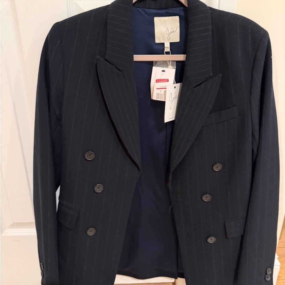 Joie Navy Pinstripe blazer size 8